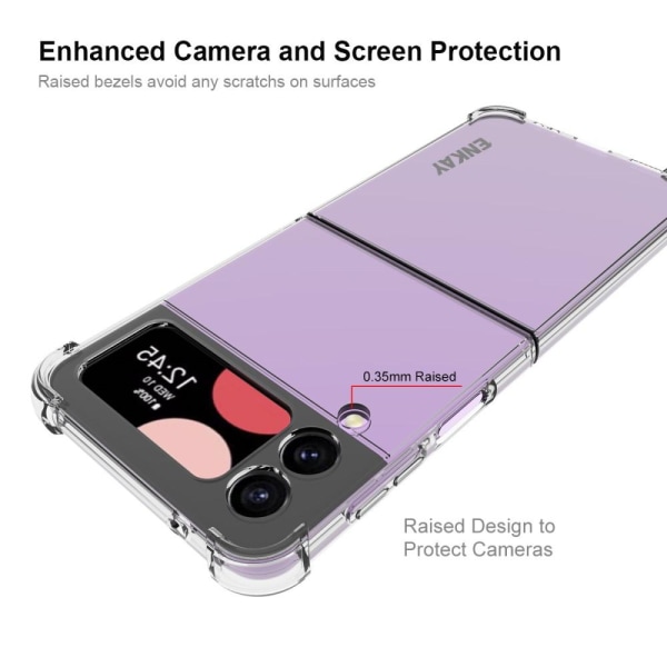 ENKAY Galaxy Z Flip 4 Skal Shockproof TPU Transparent