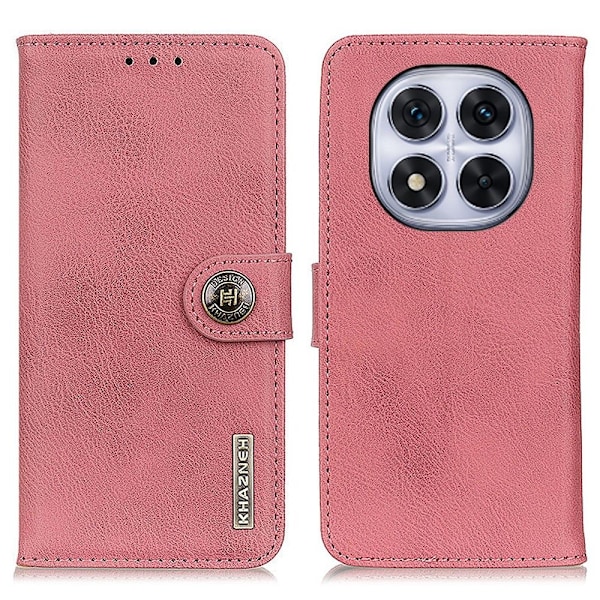 KHAZNEH Redmi Note 14 Pro/Pro Plus 5G Fodral Läder Rosa