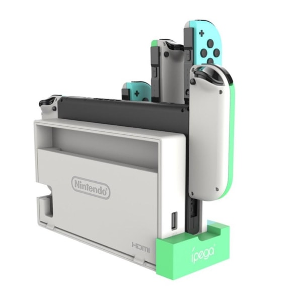 iPega Nintendo Switch LED Laddstation För Ställ och 4x Joy-Con