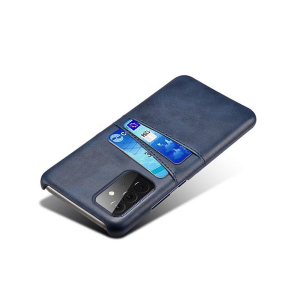 Samsung Galaxy A72 - KSQ Skal Med Kortfack - Blå Blue Blå