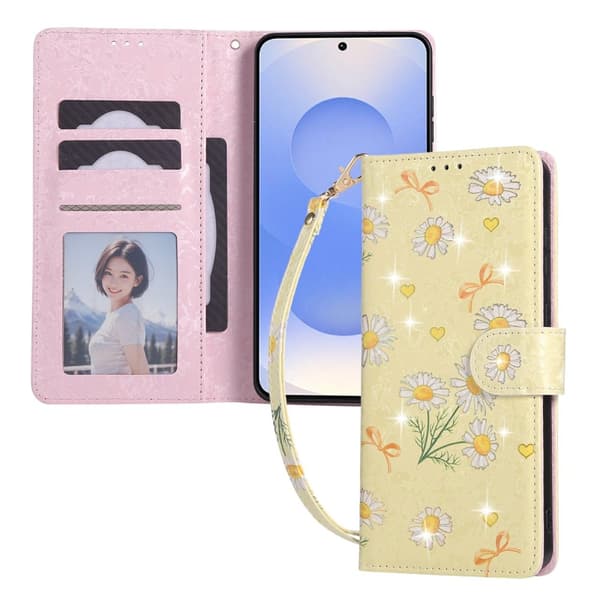Samsung Galaxy S25 Edge Fodral RFID Yellow Daisy