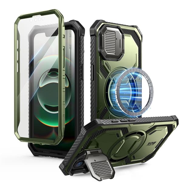 Supcase iPhone 17e / 16e Skal MagSafe Iblsn ArmorBox Guldan
