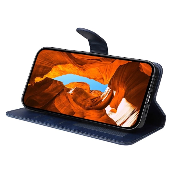 Xiaomi Redmi Note 14 4G Fodral Läder Folio Blå