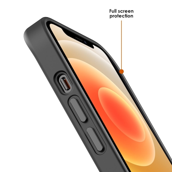 iPhone 12 / 12 Pro Skal MagSafe Hybrid Matt Svart