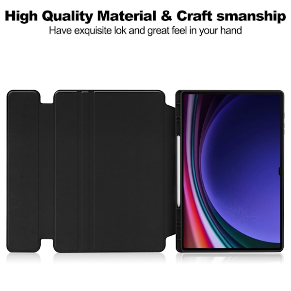 Samsung Galaxy Tab S10 Ultra Fodral 360° Rotation Svart