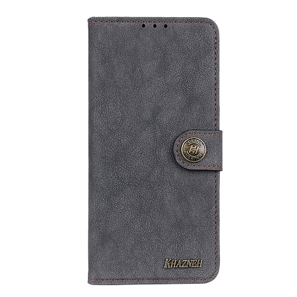 KHAZNEH Xiaomi Redmi Note 11 4G Fodral Split Läder Svart
