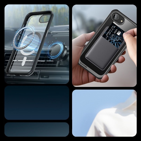 Supcase iPhone 16e Skal MagSafe Unicorn Beetle Svart