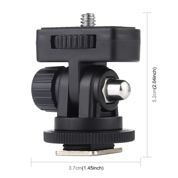 PULUZ 1/4" Adapter För Stativfäste Svart