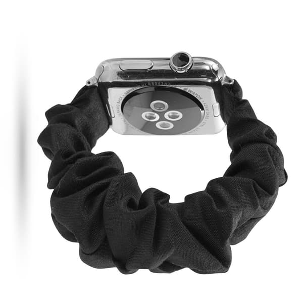 Scrunchie Black Armband Apple Watch 42/44/45/46/49 mm