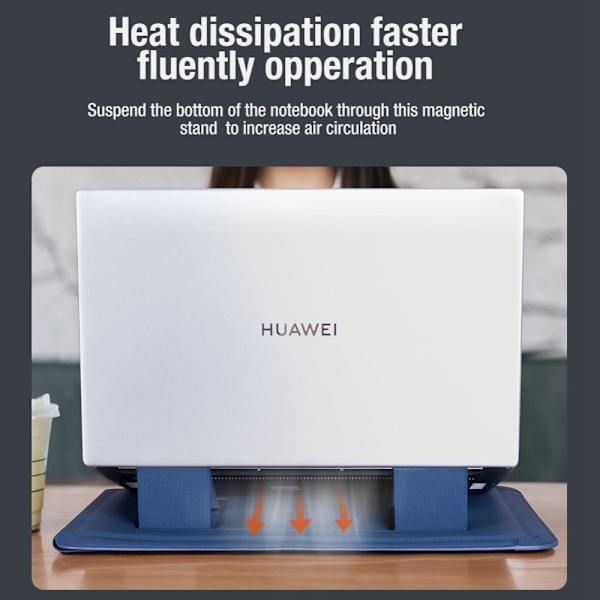 NILLKIN 15.6-16.1" PU-Läder Laptop Väska Med Ställ/Musmatta