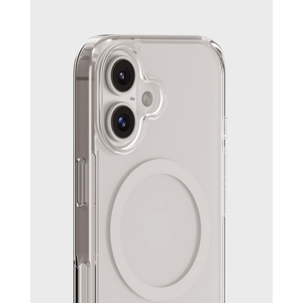 holdit iPhone 16 Mobilskal MagSafe Vit/Transparent