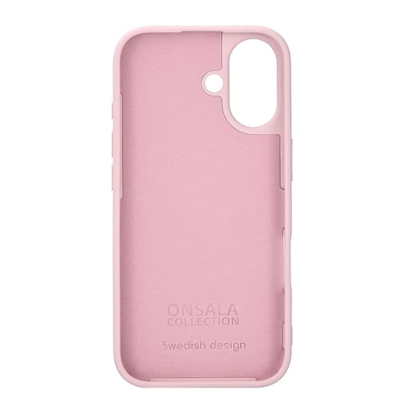 Onsala iPhone 17 Mobilskal Med Silikonkänsla Chalk Pink