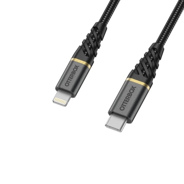 OtterBox Premium 2m MFi PD Lightning - USB-C Kabel Nylonflätad S