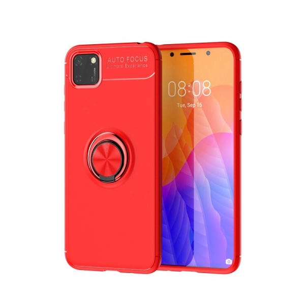 Huawei Y5p - Ring Skal - Röd Red Röd