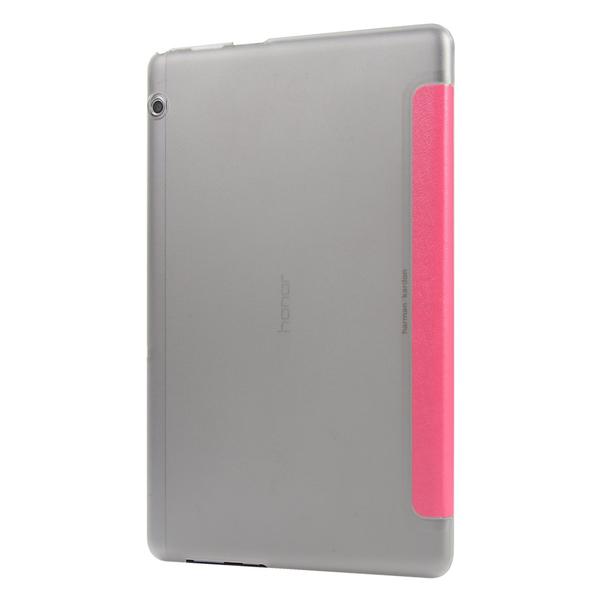Huawei MediaPad T5 10 - Slimfit Tri-Fold Fodral - Rosa Pink Rosa