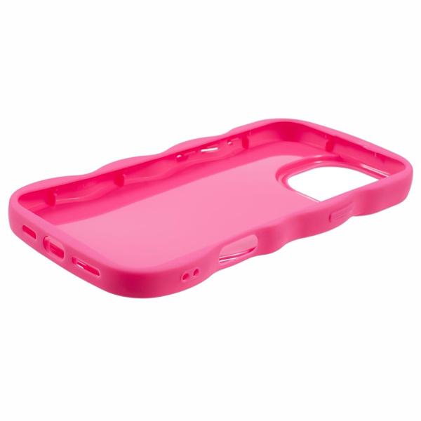 iPhone 16 Pro Mobilskal Wavy Rosa