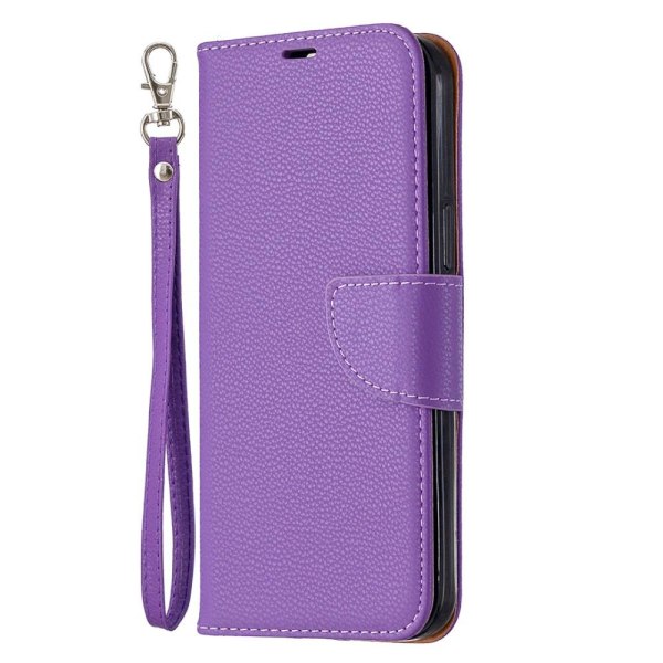 iPhone 12 Pro Max - Litchi Fodral - Lila Purple Lila