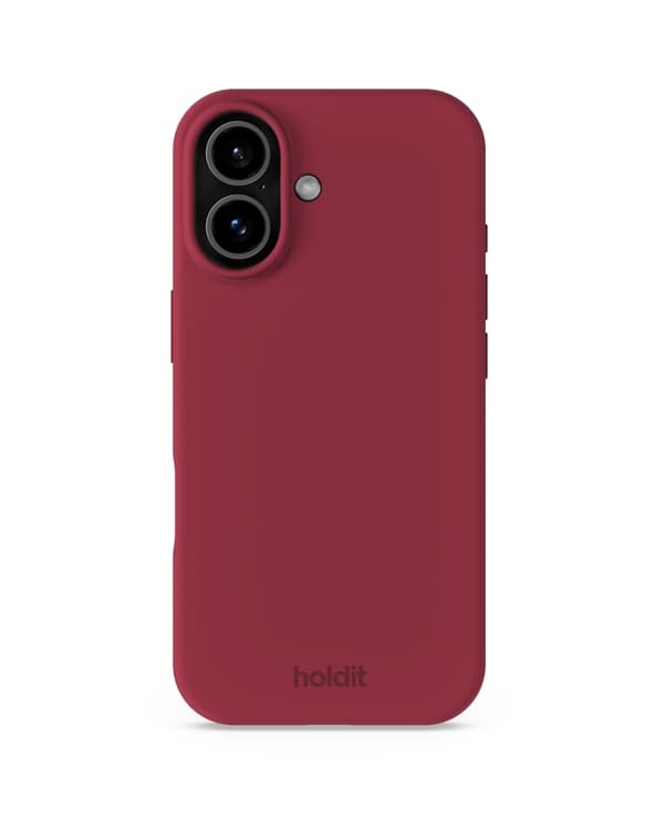holdit iPhone 17 Mobilskal Silikon Red Velvet