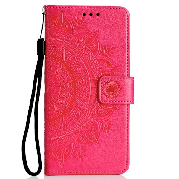 Huawei P40 Lite E - Mandala Plånboksfodral - Rosa Pink Rosa
