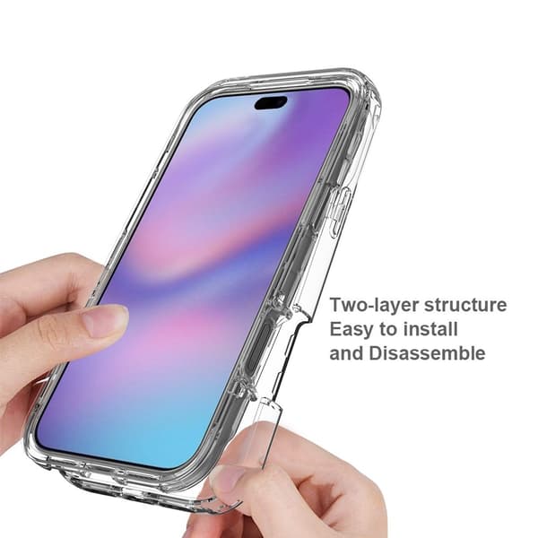 iPhone 17 Pro Max Skal Shockproof Hybrid Transparent