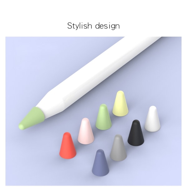 8-PACK Apple Pencil 1/2/Pro Spetsskydd / Tip Cover Flerfärgad