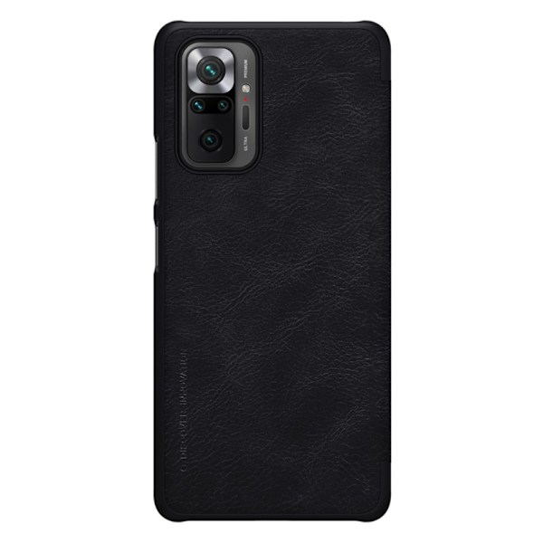 Xiaomi Redmi Note 10 Pro - NILLKIN Qin Läder Fodral - Svart Svart