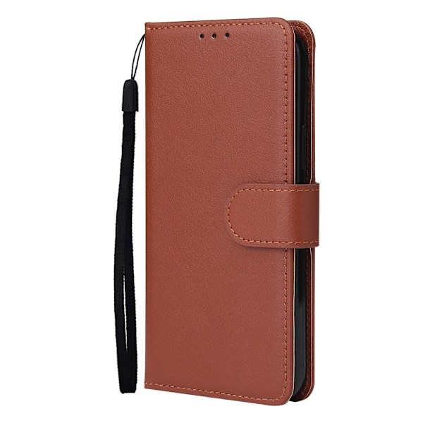 iPhone 12 Pro Max - Solid Läder Fodral - Brun Brown Brun
