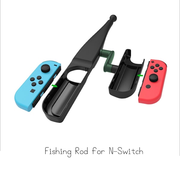 Fiskespö för Nintendo Switch Joy-Con Svart