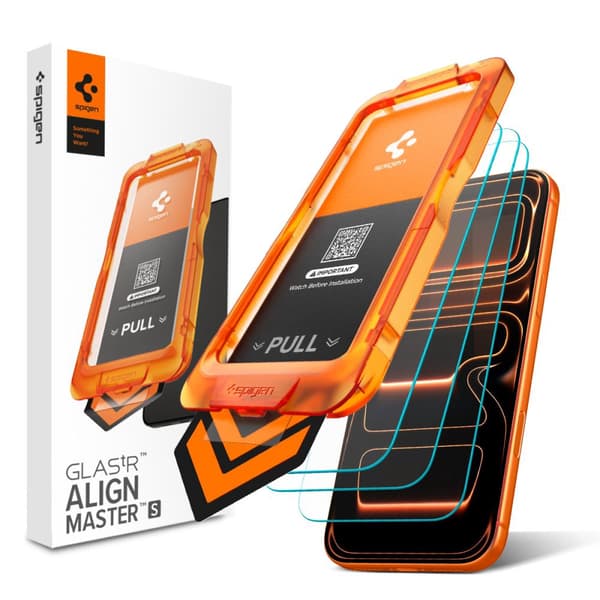 Spigen iPhone 18 Pro Max/17 Pro Max 3-PACK Skärmskydd ALM GLAS.tR