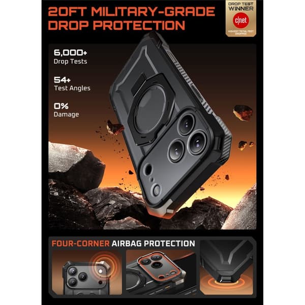 Supcase iPhone 17 Pro Max Skal MagSafe Unicorn Beetle Grip Svart