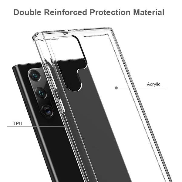 Samsung Galaxy S22 Ultra Skal Akryl/TPU Hybrid Transparent