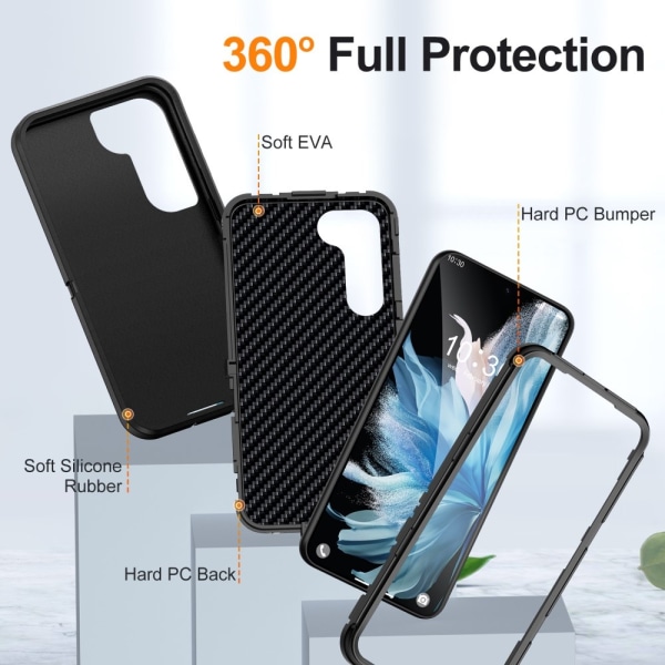 Galaxy S25 Plus / S24 Plus Skal Xtreme Shockproof Svart