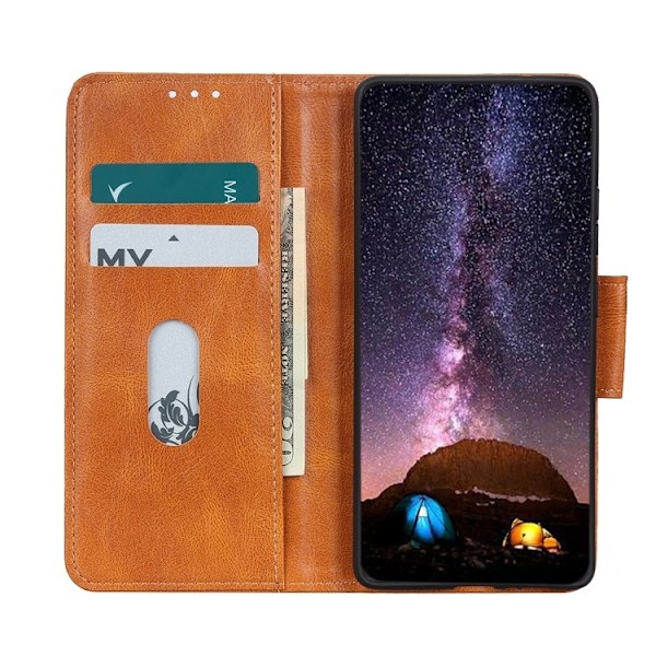iPhone 14 Pro Max Fodral Crazy Horse Läder Brun