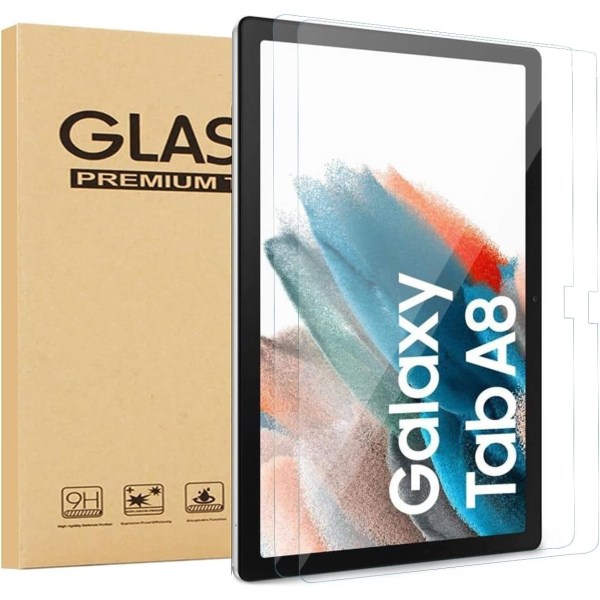 2-Pack Samsung Galaxy Tab A8 10.5 (2021) Skärmskydd i härdat gla