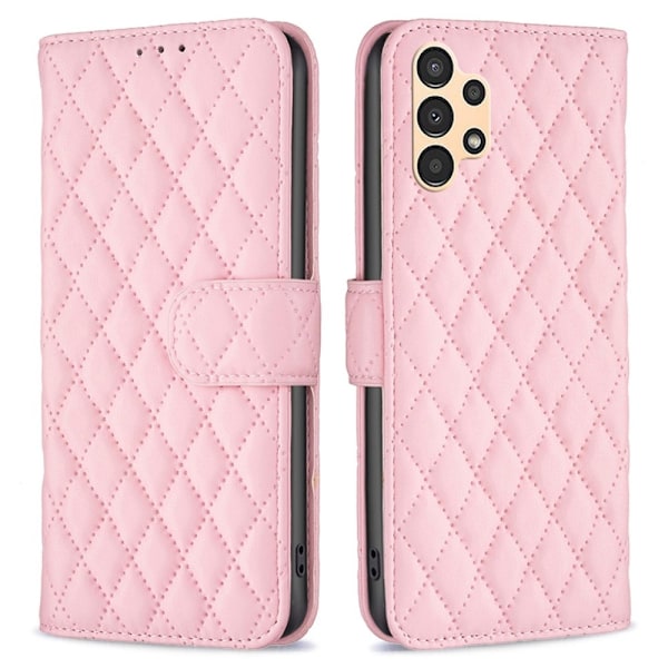 Samsung Galaxy A04s / A13 4G/5G Fodral Diamond Läder Ljus  Rosa