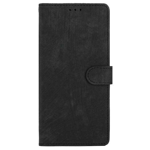 iPhone 15 Plus Fodral Skin Touch Läder Svart