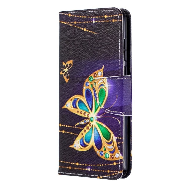 Huawei P40 - Plånboksfodral - Guld Fjärilar