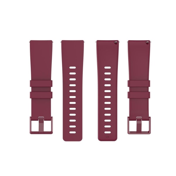 Silikon Armband Fitbit Versa 2/Versa Lite - Vinröd