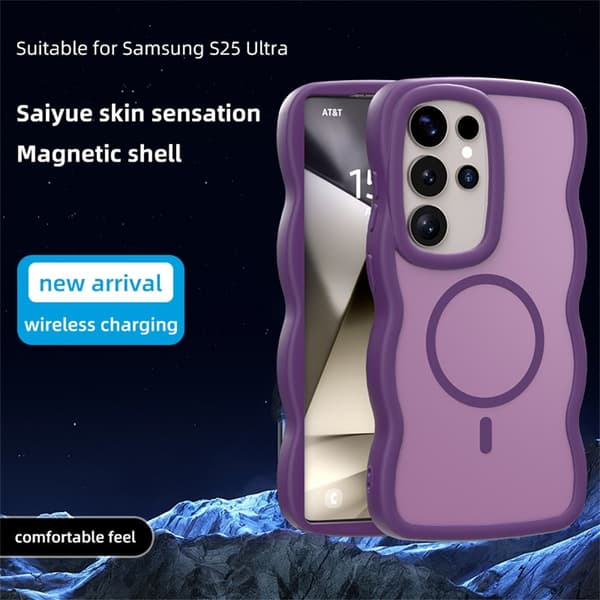 Samsung Galaxy S25 Ultra Skal MagSafe Wavy Matt Rosa