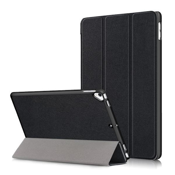 iPad 10.2 2019/2020/2021, iPad Air 10.5, Pro 10.5 Fodral Tri-Fold Svart Black Svart