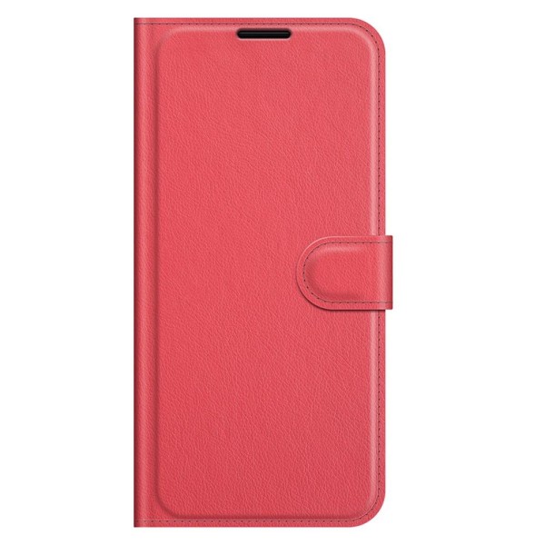 Samsung Galaxy A03s Fodral Litchi Läder Röd