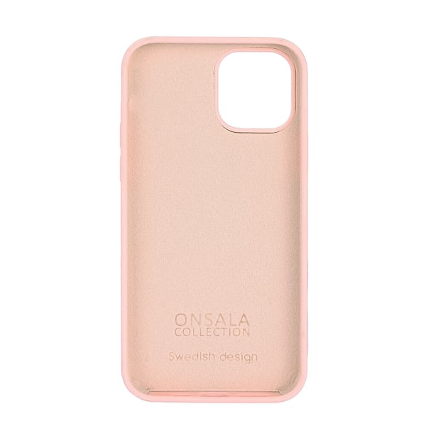 ONSALA iPhone 12 / 12 Pro Mobilskal Silikon Kritrosa