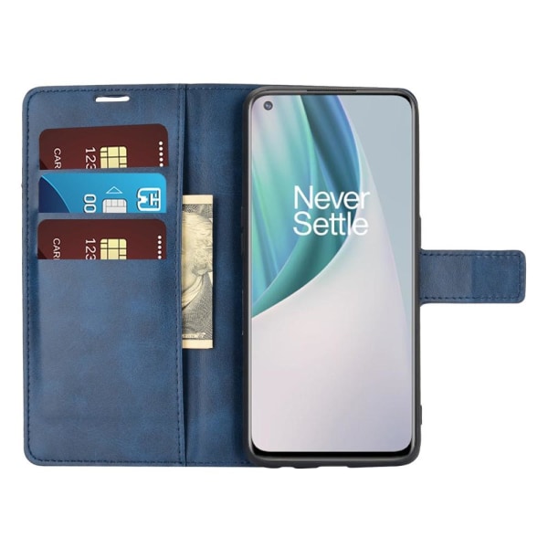 OnePlus Nord N10 5G - Plånboksfodral - Blå Blue Blå