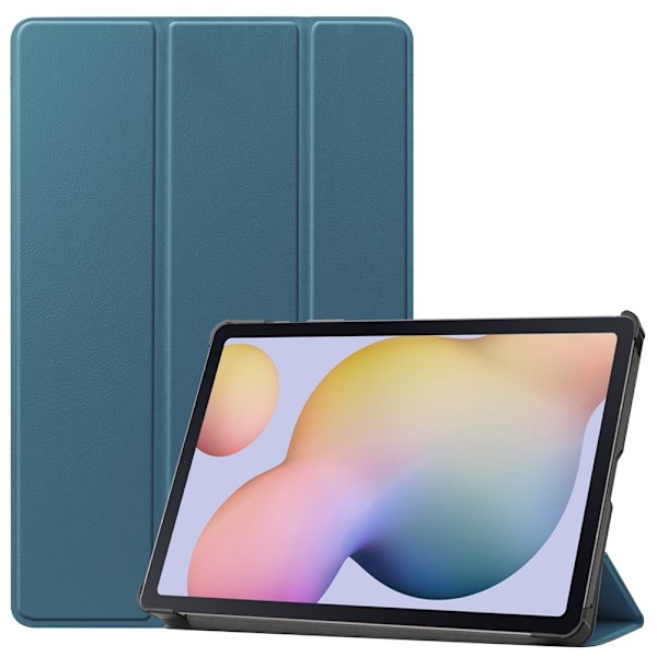 Samsung Galaxy Tab S7 / Tab S8 - Tri-Fold Fodral - Mörk Grön DarkGreen Mörk Grön