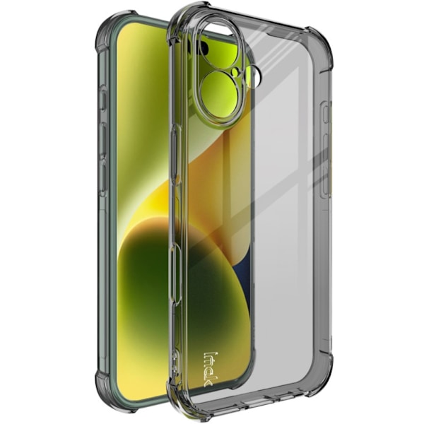 IMAK iPhone 16 Skal Shockproof TPU Tonad Svart