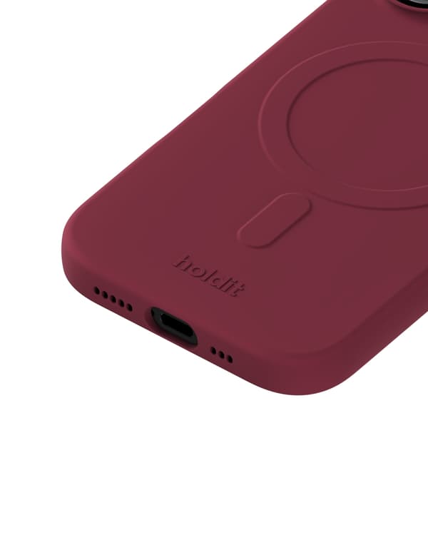 holdit iPhone 17 Mobilskal Soft MagSafe Red Velvet