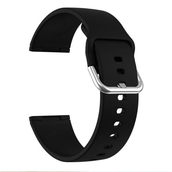 Silikon Armband Versa 3/Fitbit Sense - Svart Black Svart