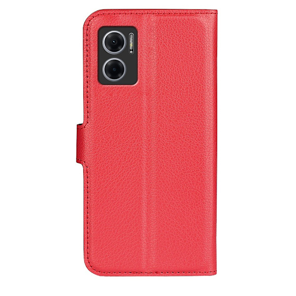 Xiaomi Redmi 10 5G Fodral Litchi Läder Röd