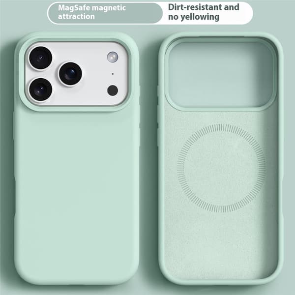 iPhone 17 Pro Max Skal MagSafe Liquid Silikon Grön