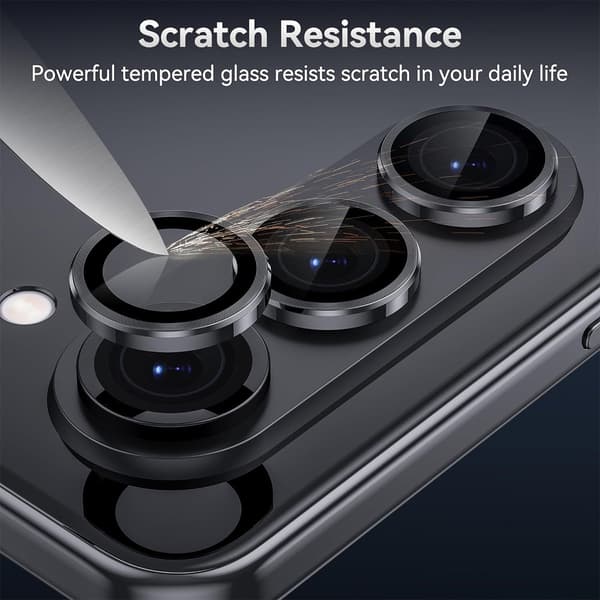ENKAY Samsung Galaxy Z Fold 7 Linsskydd Silver